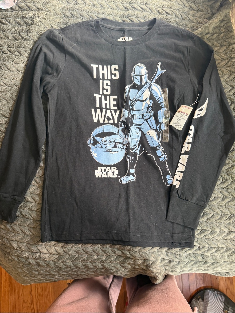 Star Wars Black Long-Sleeve 'This Is The Way' Graphic Tee